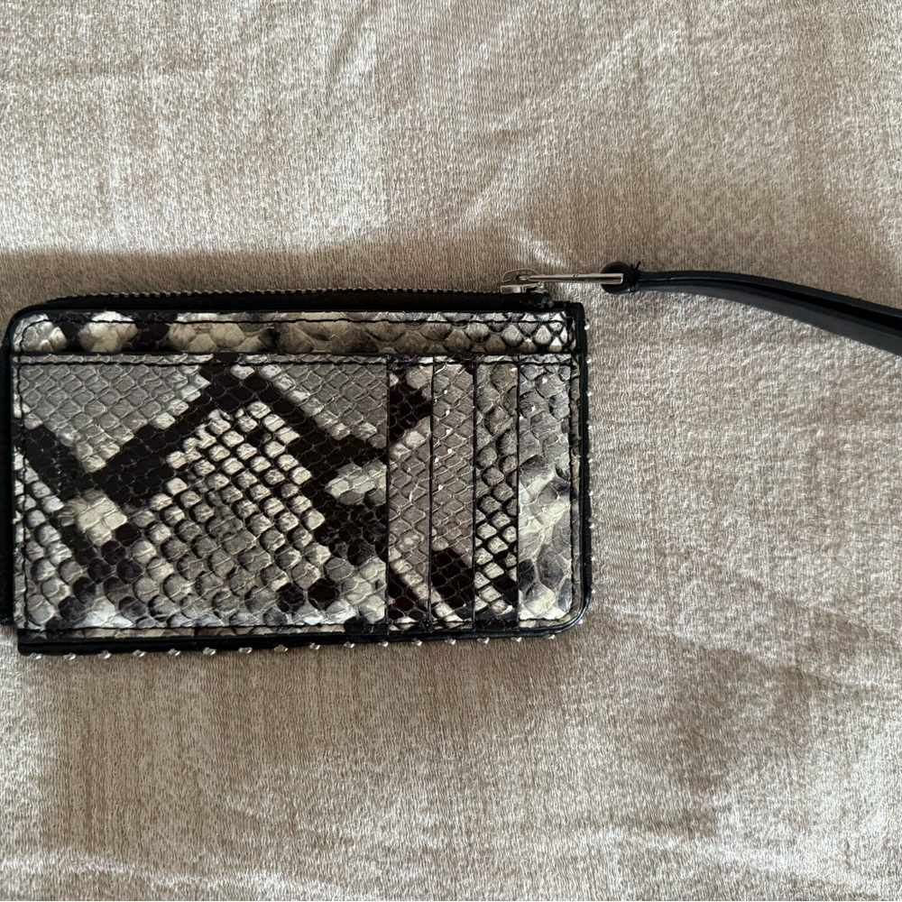Zadig&Voltaire Leather Snakeskin Pattern wallet/Card Holder like new - Picture 6 of 8